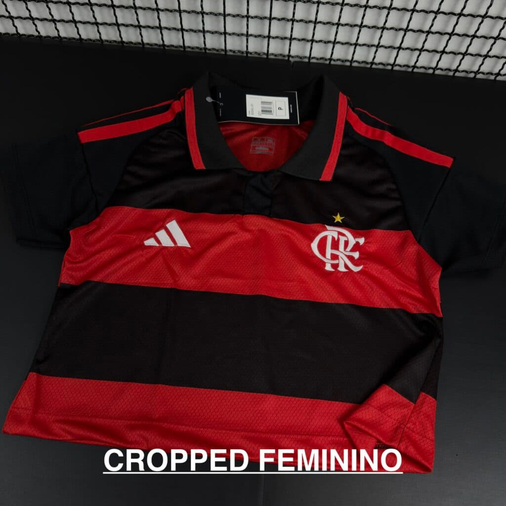 Camisa Cropped Flamengo Listrada