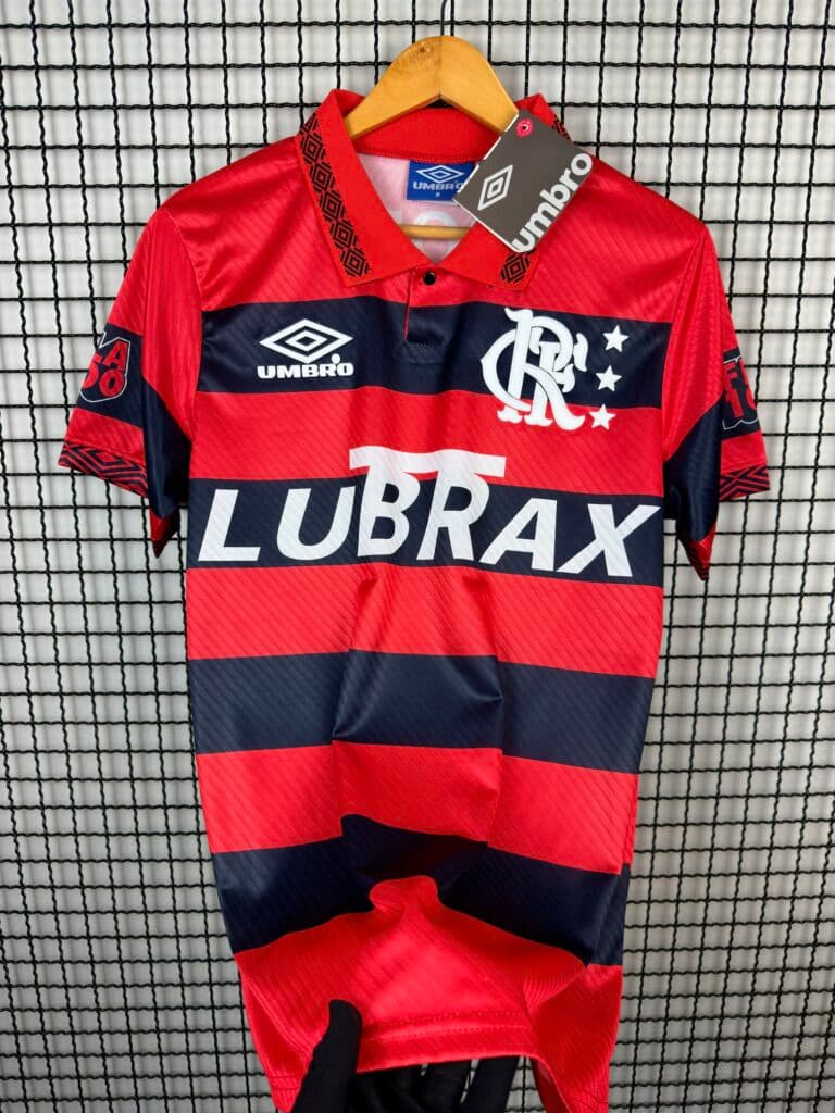 Camisa Flamengo Polo Retrô Lubrax 1996