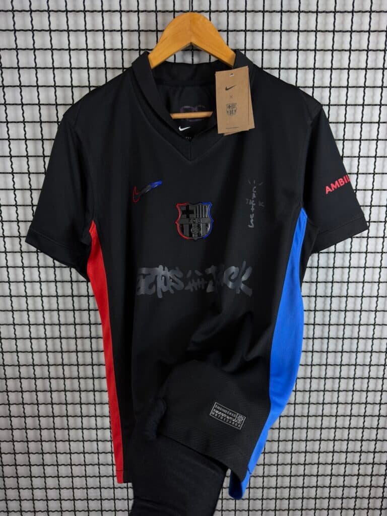 Camisa Barcelona Preta Cactus Jack Edição Especial