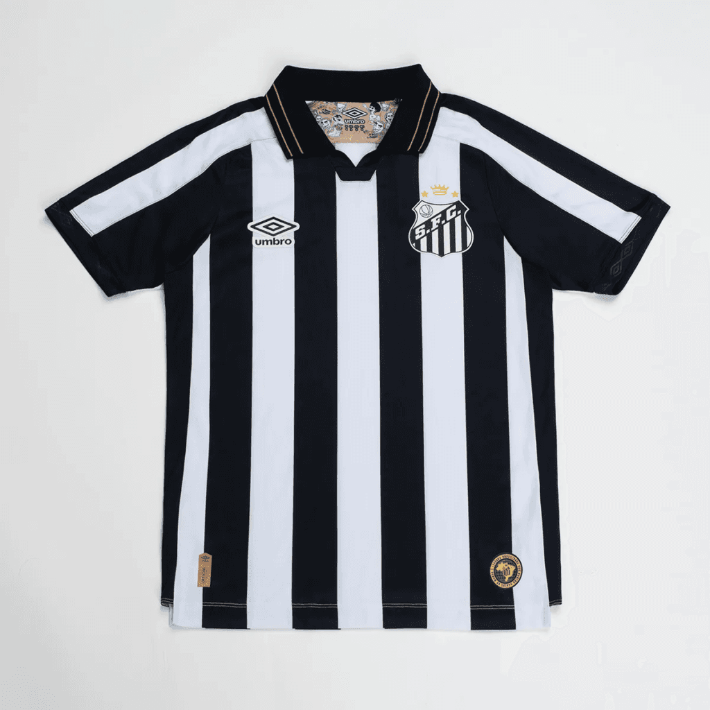 Camisa Santos Polo Listrada Versão Jogador 2027