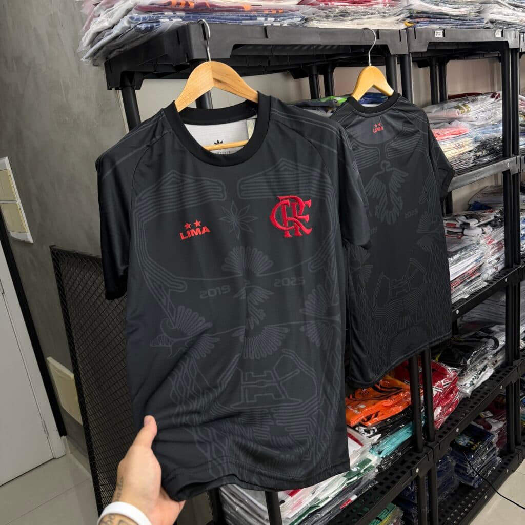 Camisa Flamengo Preta Lima 26/27 · Nacional Premium