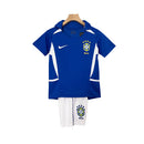 Conjunto Infantil Retrô - Brasil 2002 II Away
