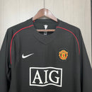 Camisa Manchester United 07/08 II Away - Versão Retrô Manga Longa