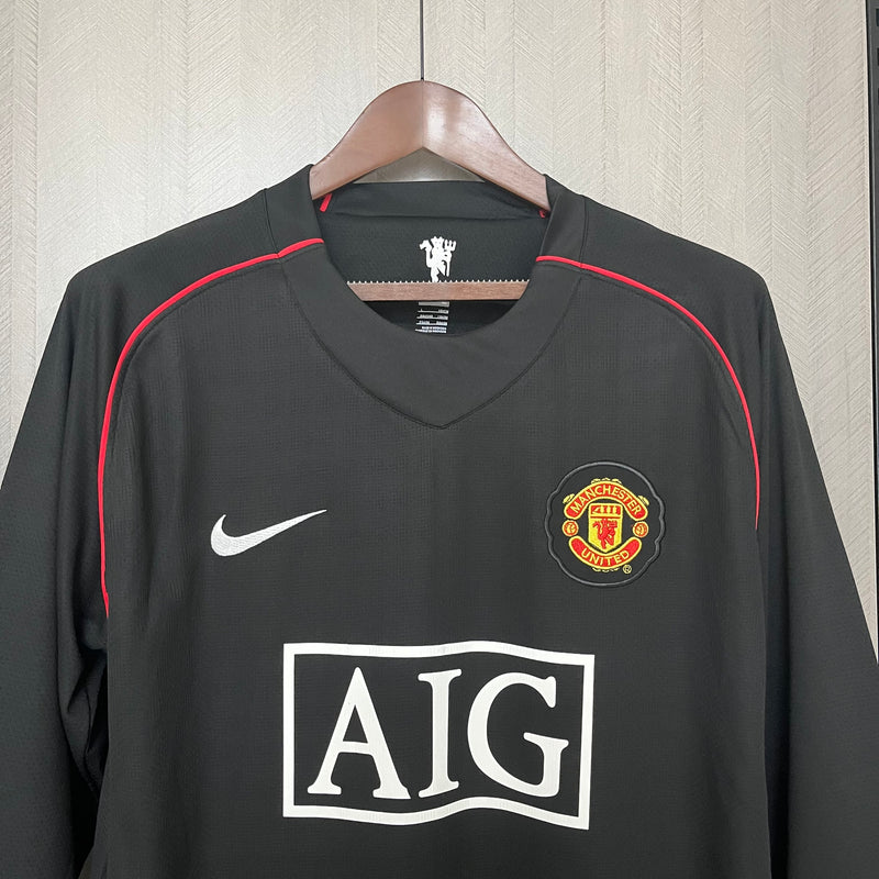 Camisa Manchester United 07/08 II Away - Versão Retrô Manga Longa
