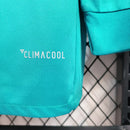 Camisa Retrô Real Madrid II Away Adidas 2017/18 Manga Longa Azul