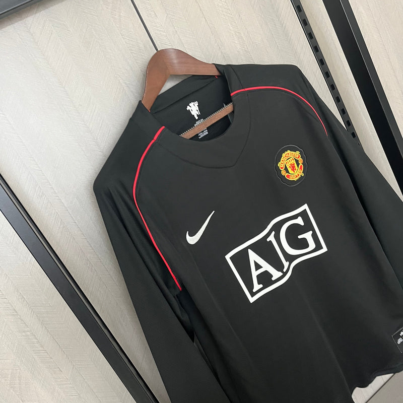 Camisa Manchester United 07/08 II Away - Versão Retrô Manga Longa