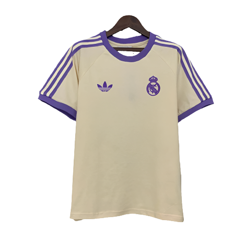 Camisa Real Madrid 25/26 Edição Casual - Bege - Versão Torcedor
