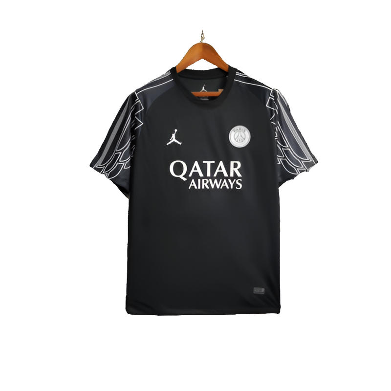 Camisa Paris Saint-Germain (PSG) 25/26 Goleiro - Preta - Versão Torcedor