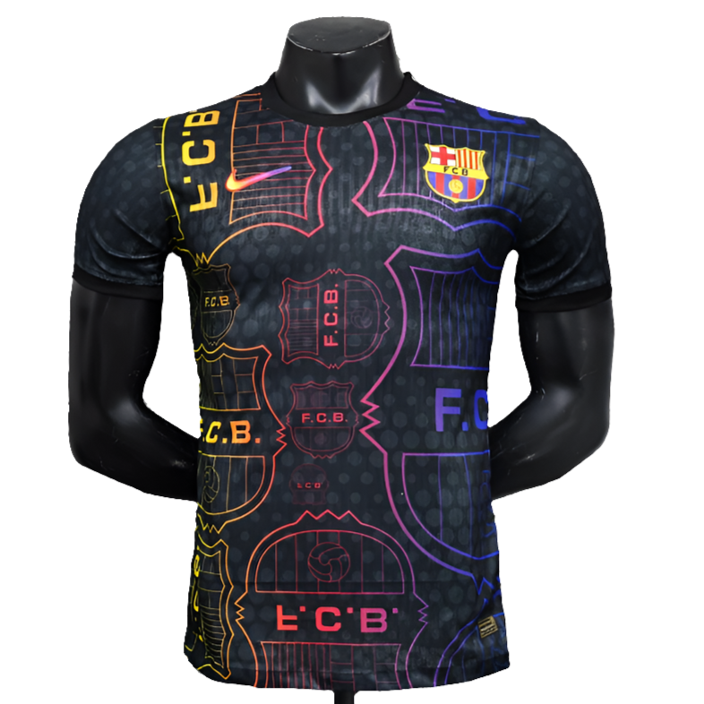 Camisa Barcelona 25/26 Edição Especial - Preta, Amarela e Vermelha - Versão Jogador