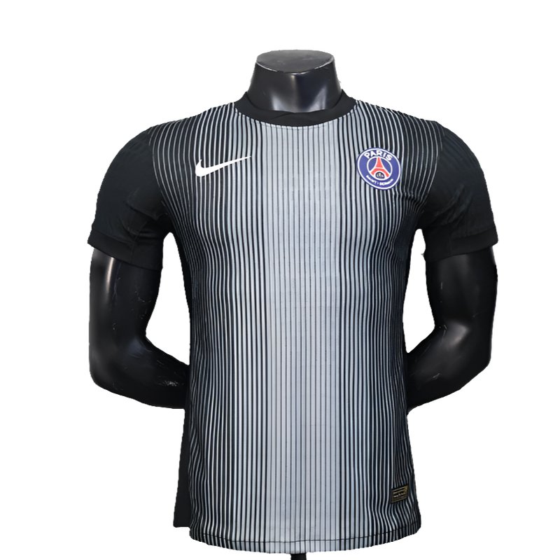 Camisa Paris Saint-Germain (PSG) 25/26 Goleiro - Preta - Versão Jogador