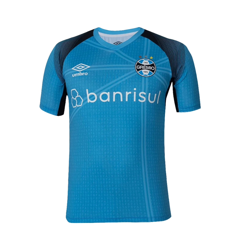 Camisa Grêmio 23/24 Pré-Jogo - Azul - Versão Torcedor