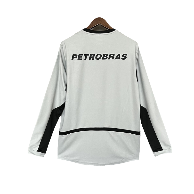 Camisa Flamengo 02/03 Goleiro Cinza - Versão Retrô Manga Longa