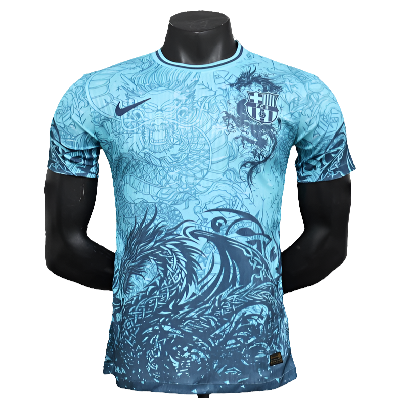 Camisa Barcelona 25/26 Edição Especial - Azul Claro - Versão Jogador