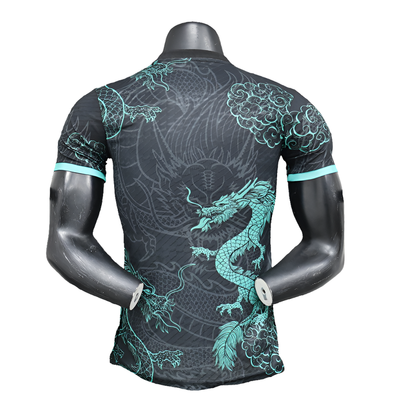 Camisa Real Madrid 25/26 Edição Especial - Preta e Azul Celeste - Versão Jogador