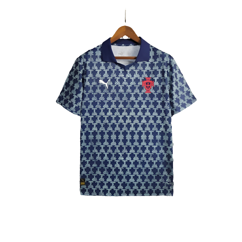 Camisa Portugal 25/26 Treino - Azul Marinho - Versão Torcedor