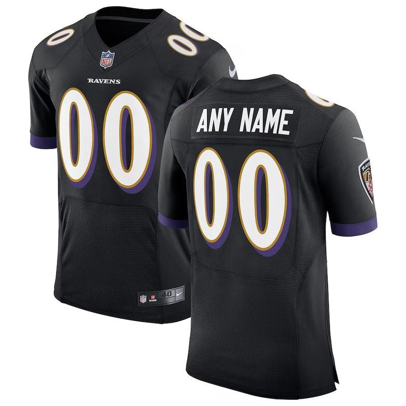 Camisa NFL Baltimore Ravens - Edição Personalizada Speed Machine - Preto
