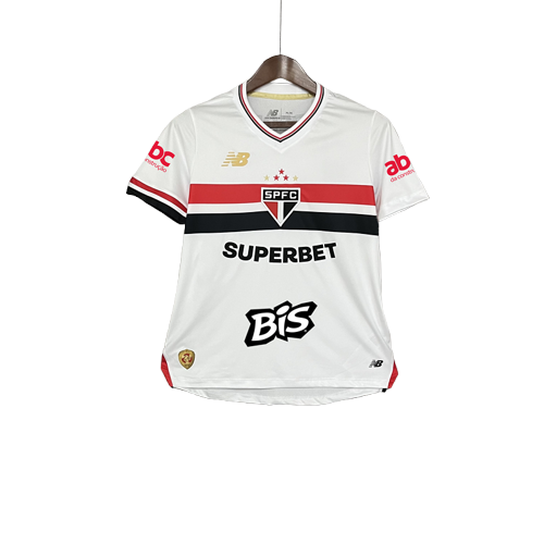 Camisa São Paulo 25/26 I Home - Todos os Patrocínios - Feminina