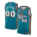 Camisa NBA - Detroit Pistons - 2023 - Edição Clássica - Azul Petróleo