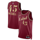 Camisa NBA Donovan Mitchell - Cleveland Cavaliers - 23/24 - Bordô - Edição Cidade