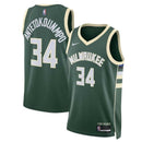 Camisa NBA Giannis Antetokounmpo - Milwaukee Bucks - 2023 - Edição Ícone - Hunter Green