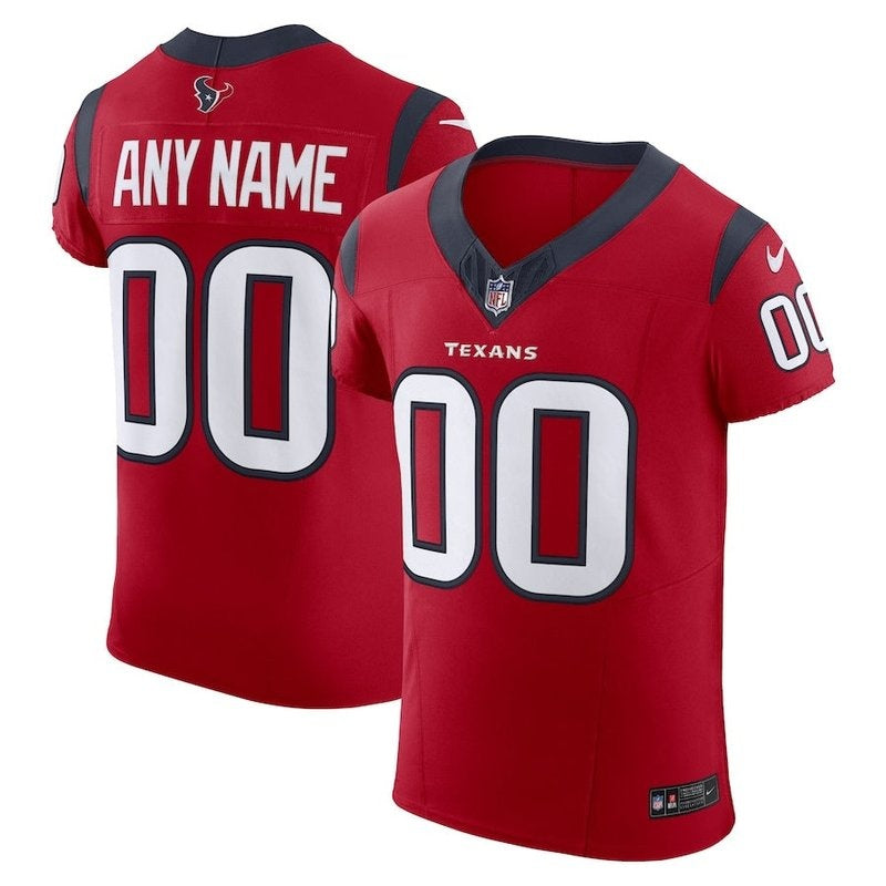 Camisa NFL Houston Texans - Alternativa - Edição Personalizada - Vermelho