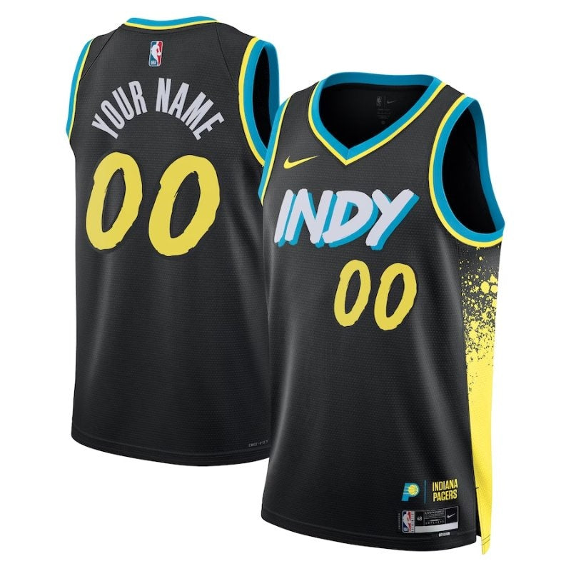 Camisa NBA - Indiana Pacers - 23/24 - Preto - Edição Cidade