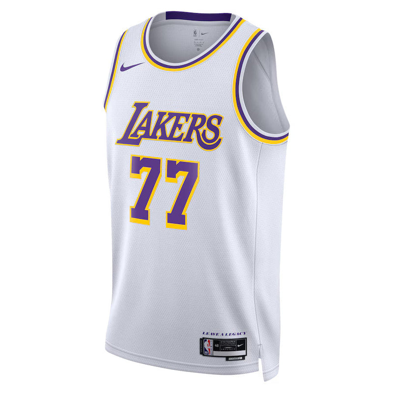 Camisa NBA Luka Dončić - Los Angeles Lakers - Edição Associação 2024 - Branco - Unisex