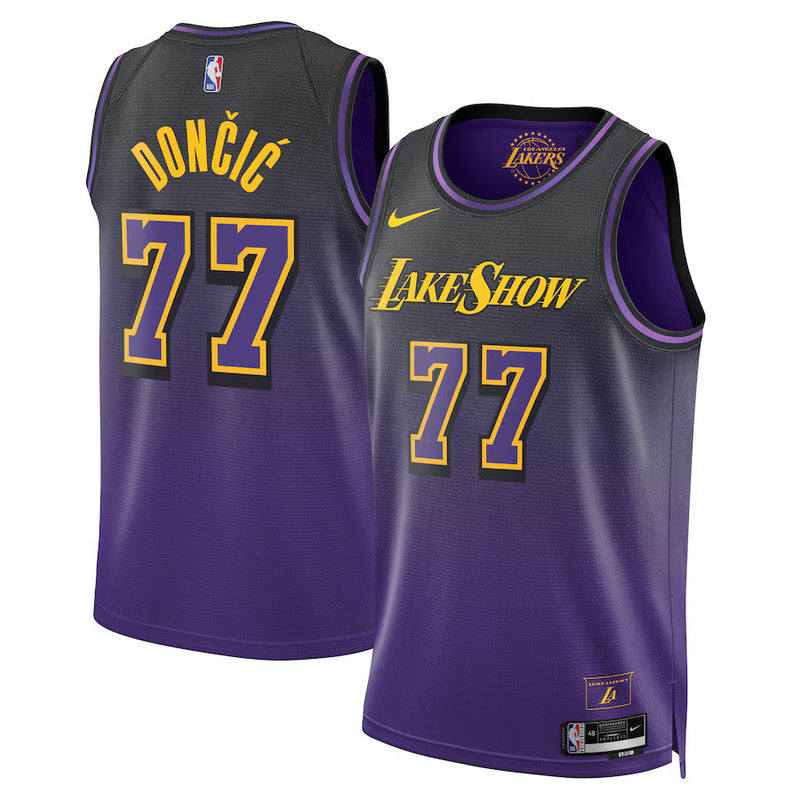 Camisa NBA Luka Dončić - Los Angeles Lakers - Edição Cidade 2024 - Roxo - Unisex