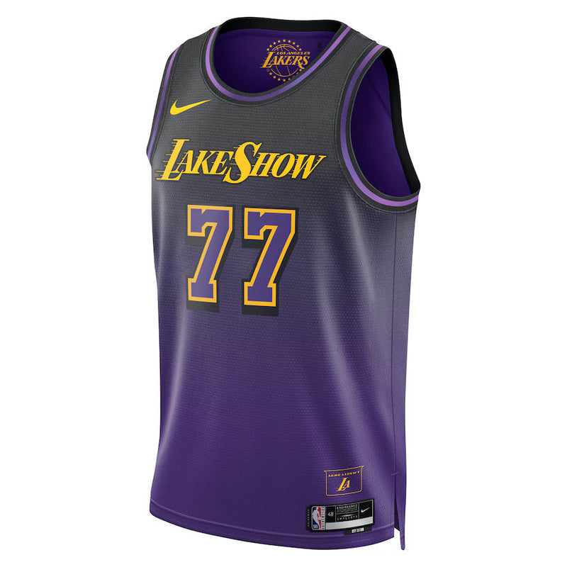 Camisa NBA Luka Dončić - Los Angeles Lakers - Edição Cidade 2024 - Roxo - Unisex