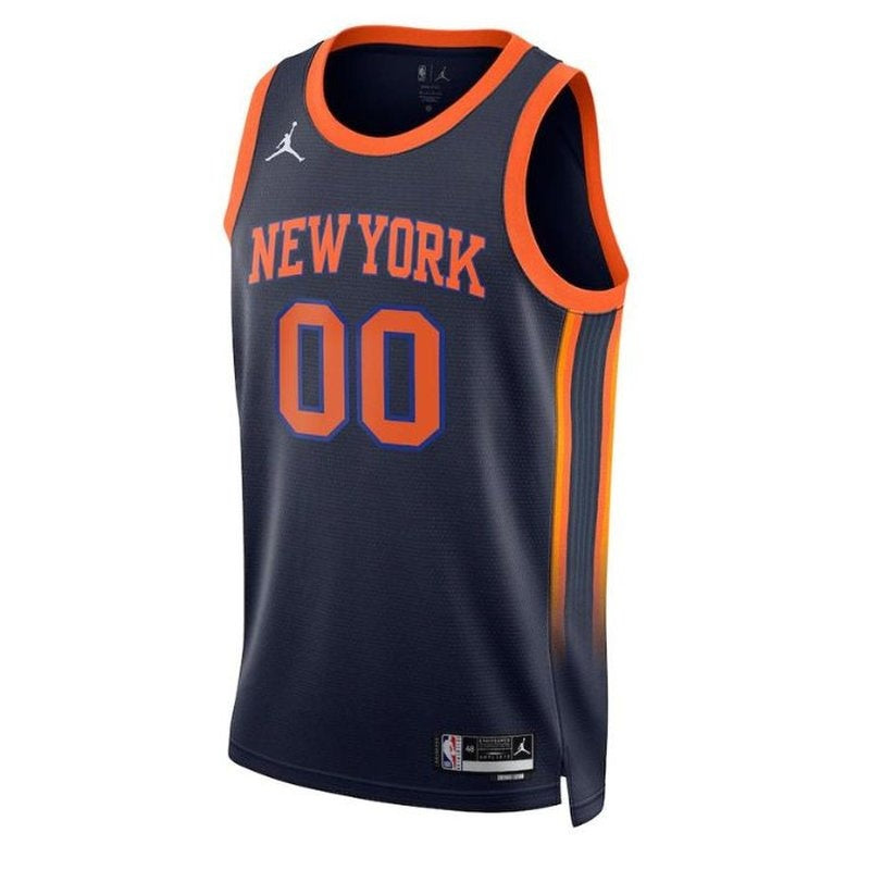 Camisa NBA - New York Knicks - 2023 - Edição de Impacto - Azul Marinho