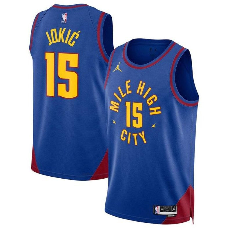 Camisa NBA Nikola Jokic - Denver Nuggets - 2023 Edição de Impacto - Azul