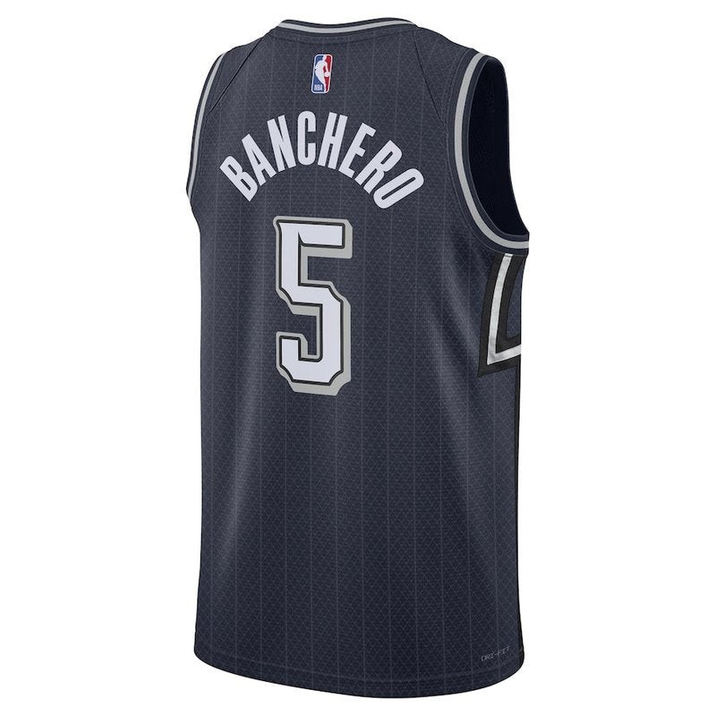 Camisa NBA Paolo Banchero - Orlando Magic - 23/24 - Azul Marinho - Edição Cidade