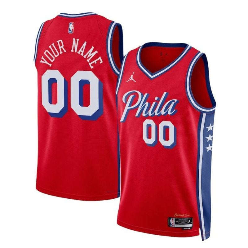 Camisa NBA - Philadelphia 76ers - 2023 - Edição de Impacto - Vermelho