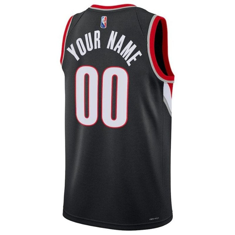 Camisa NBA - Portland Trail Blazers - 2023 Diamante - Edição Ícone - Preto