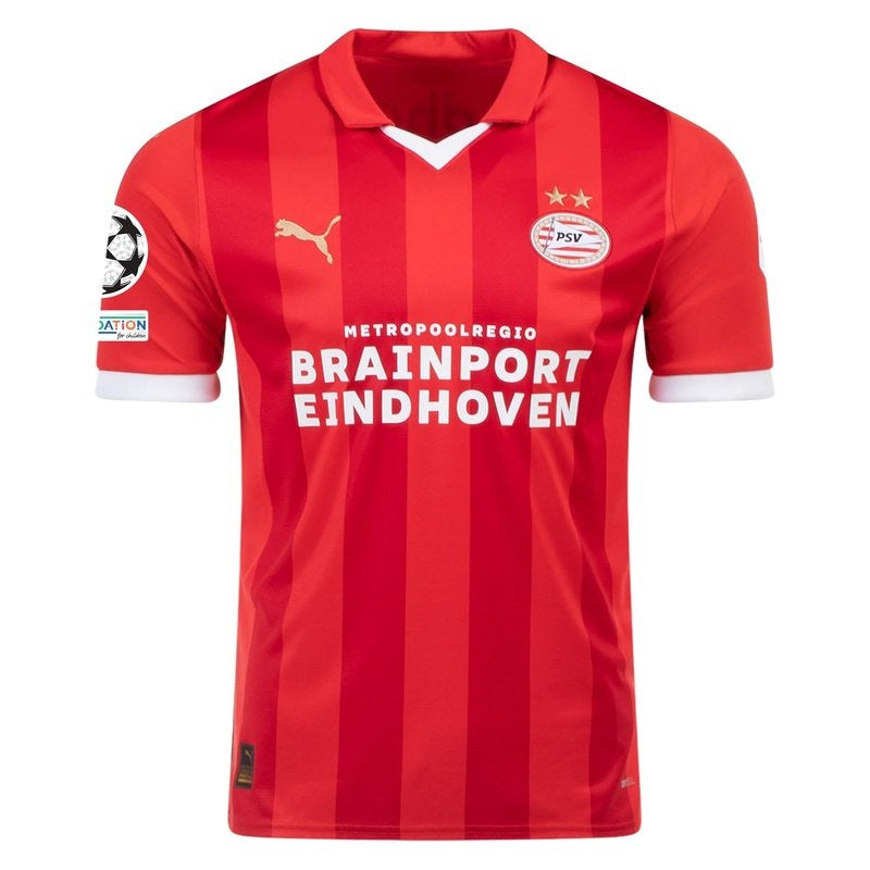 Camisa PSV Eindhoven 23/24 I Home - Liga dos Campeões - Versão Torcedor