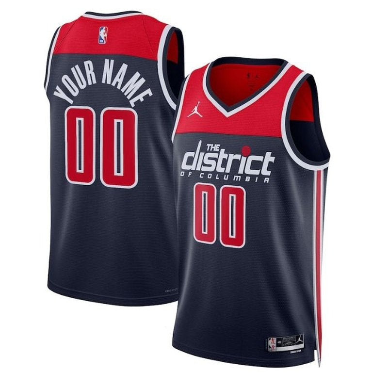 Camisa NBA - Washington Wizards - 2023 - Edição de Impacto - Azul Marinho