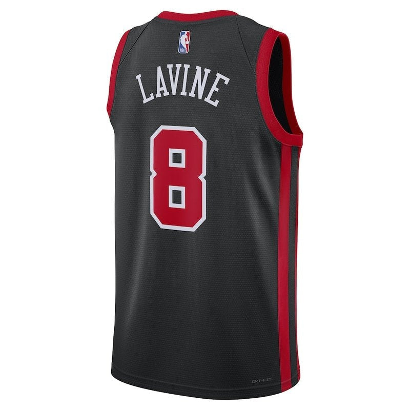 Camisa NBA Zach LaVine - Chicago Bulls - 23/24 - Preto - Edição Cidade